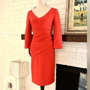 Diane Von Furstenberg Bevin Red Sheath Dress